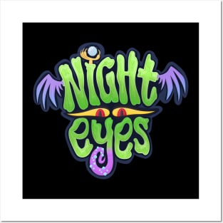 'Night Eyes' Logo Posters and Art